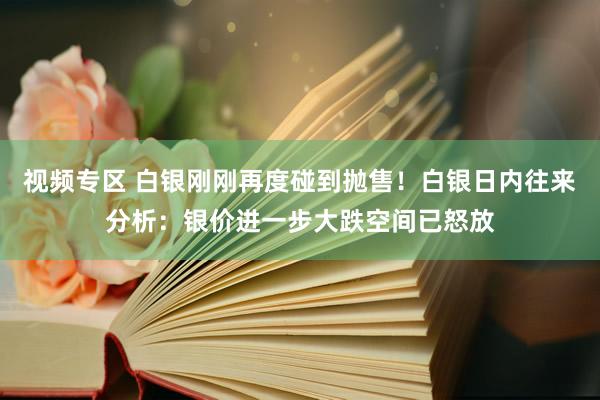 视频专区 白银刚刚再度碰到抛售！白银日内往来分析：银价进一步大跌空间已怒放