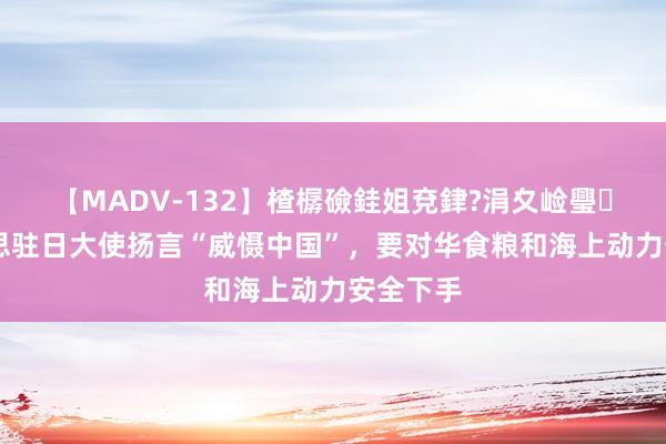 【MADV-132】楂樼礆銈姐兗銉?涓夊崄璺法 好意思驻日大使扬言“威慑中国”，要对华食粮和海上动力安全下手