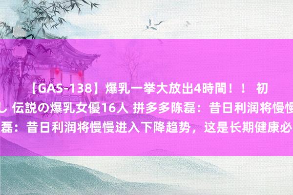 【GAS-138】爆乳一挙大放出4時間！！ 初出し！すべて撮り下ろし 伝説の爆乳女優16人 拼多多陈磊：昔日利润将慢慢进入下降趋势，这是长期健康必要的代价